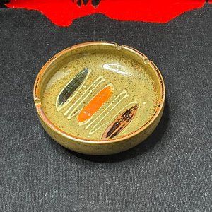 Vintage Pottery Stoneware Ashtray.